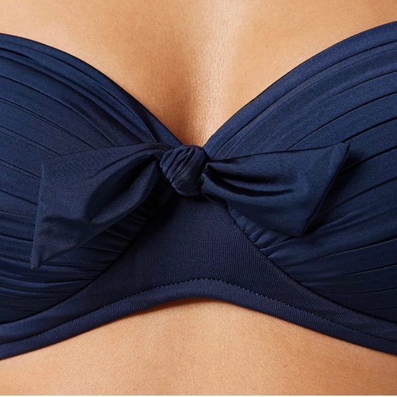 🏖️Seafolly Soft Cup Halter Bikini Top Indigo🏖️ NWT - Picture 5 of 16